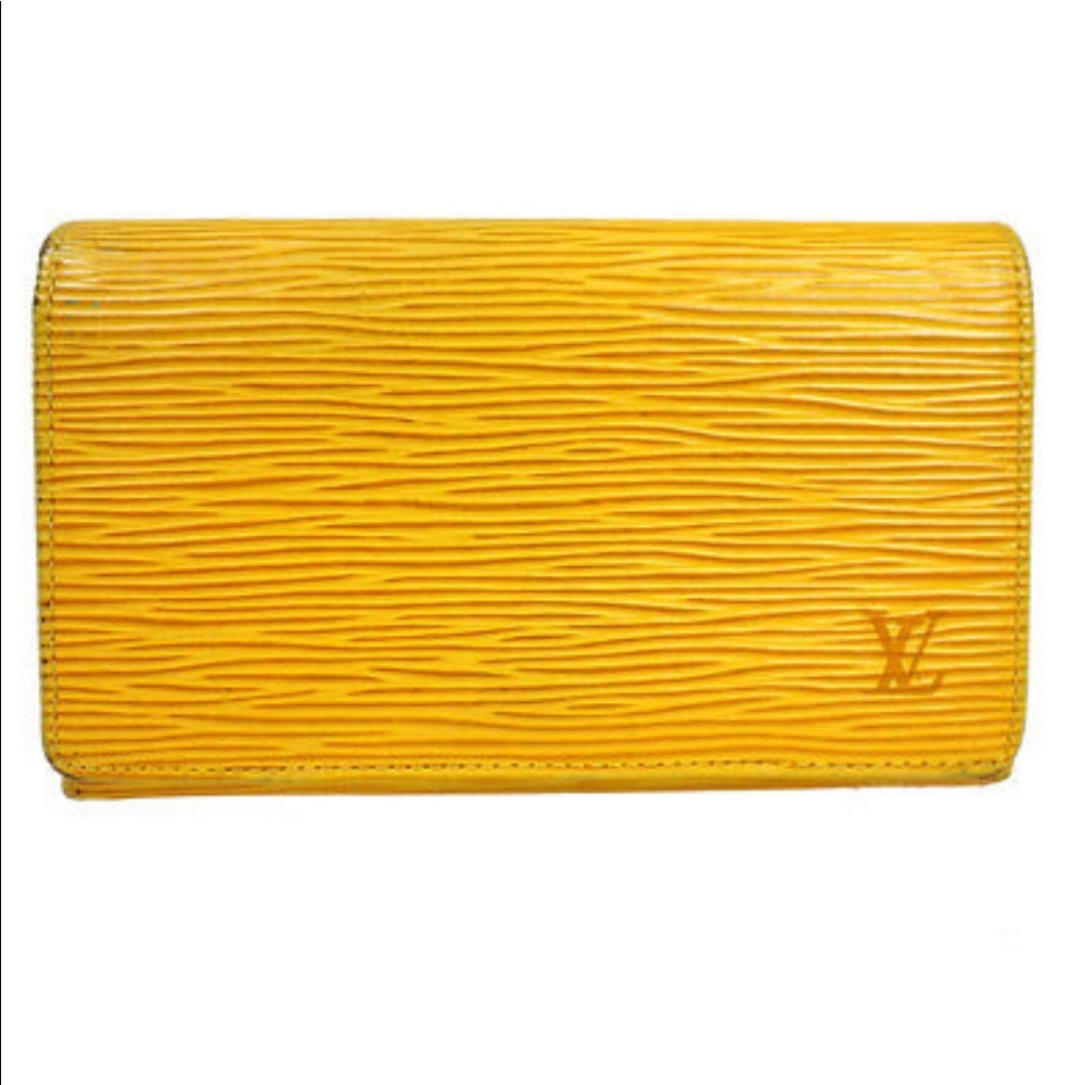 Louis Vuitton Epi Porte Monnaie Billets Tresor Leather Bifold Wallet